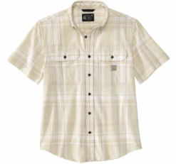 Carhartt Men's Loose Fit Midweight Short-Sleeve Shirt -Cheap Footwear Store chalk