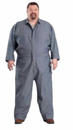 Berne Heritage Fisher Stripe Unlined Coverall -Cheap Footwear Store coverall4 removebg preview