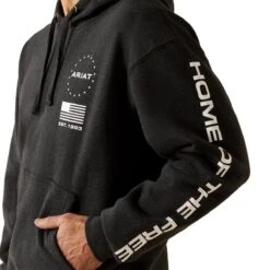 Ariat Men's Sponsor Patriot Hoodie -Cheap Footwear Store f25 mns west 10062496 detail01