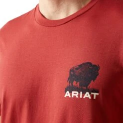 Ariat Men's Buffalo Flag T-Shirt -Cheap Footwear Store f25 mns west 10065897 detail01