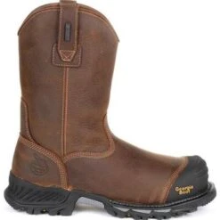 Georgia Boot Rumbler Composite Toe Waterproof Pull-On Work Boot - Wide Width -Cheap Footwear Store gb00286 8 large 1