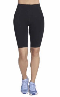 Skechers Women's GO WALK HW 10 Inch Bike Short, Black