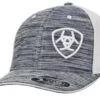 Ariat Men's FlexFit Heather Grey Offset Logo Cap