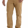 Carhartt Men's Canvas 5-Pocket Relaxed Fit Rugged Flex Pant, Hickory