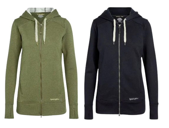 Noble Outfitters Women's Tug-Free Full Zip Hoodie 1 Noble Outfitters Women's Tug-Free Full Zip Hoodie