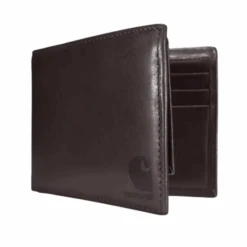Carhartt Oil Tan Bifold Passcase Wallet, Dark Brown
