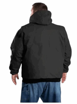 Berne Heritage Duck Hooded Active Work Jacket, Black -Cheap Footwear Store jacket4 removebg preview