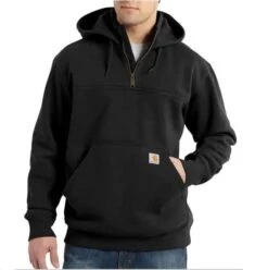 Carhartt Rain Defender Paxton Heavyweight Hooded Zip Mock Sweatshirt