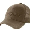 Carhartt Canvas Mesh-Back Logo Graphic Cap, Light Brown