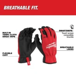 Milwaukee Lightweight Work Glove With Flexible Cuff -Cheap Footwear Store milwaukee lightweight work glove with flexible cuff large 48 73 8512 hero 1