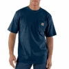 Carhartt Men's Loose Fit Heavyweight Short-Sleeve Pocket T-Shirt, Navy