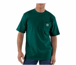 Carhartt Men's Loose Fit Heavyweight Short-Sleeve Pocket T-Shirt, Northwoods Green