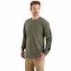 Carhartt Men's Loose Fit Heavyweight Long-Sleeve Logo Graphic Shirt