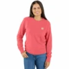 Carhartt Women's Tencel Fiber Series Relaxed Fit Terry Crew Sweatshirt