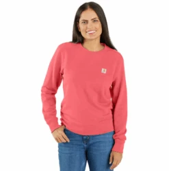 Carhartt Women's Tencel Fiber Series Relaxed Fit Terry Crew Sweatshirt