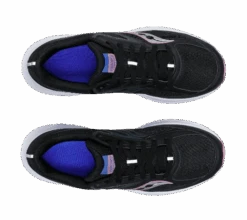 Saucony Women's Cohesion 17 Running Shoes - Black/Orchid -Cheap Footwear Store saucony blk orchid3 removebg preview