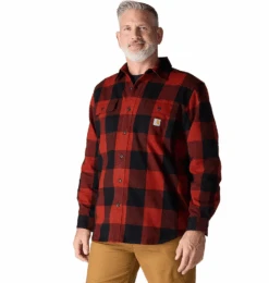 Carhartt Men's Loose Fit Heavyweight Long-Sleeve Flannel -Cheap Footwear Store spicered 1