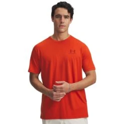 Under Armour Mens Left Chest Logo T Shirt -Cheap Footwear Store under armour 1326799 842 surplus 1 5