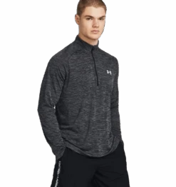 Under Armour Mens UA Tech Textured Half-Zip Long Sleeve Shirt