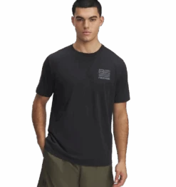 Under Armour UA Mens Freedom Left Chest Short Sleeve T-Shirt, Black