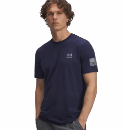 Under Armour UA Mens Freedom Flag T-Shirt -Cheap Footwear Store v5 6004096 410 fc removebg preview