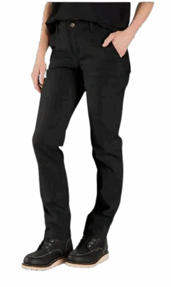 Carhartt Women's Canvas Relaxed Fit Rugged Flex Work Pant, Black