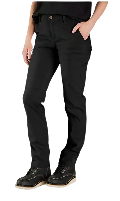 Carhartt Women's Canvas Relaxed Fit Rugged Flex Work Pant, Black 1 Carhartt Women's Canvas Relaxed Fit Rugged Flex Work Pant, Black
