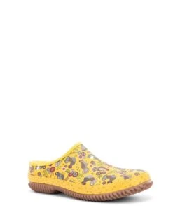 Western Chief Women’s Folk Chickens Waterproof Clog, Yellow