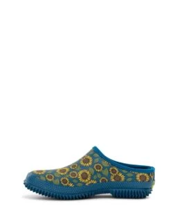 Western Chief Women’s Sunflower Waterproof Clog, Blue -Cheap Footwear Store womens sunflower clog blue 856592