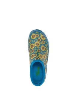 Western Chief Women’s Sunflower Waterproof Clog, Blue -Cheap Footwear Store womens sunflower clog blue 904314