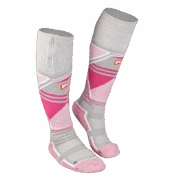 Fieldsheer Women's Premium 2.0 Merino Heated Socks, Pink