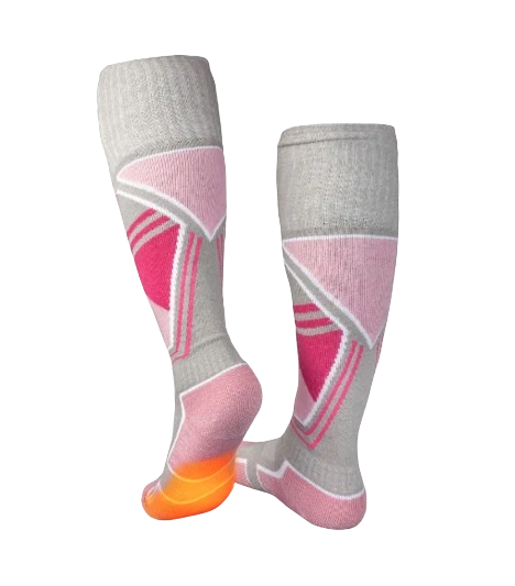 Fieldsheer Women's Premium 2.0 Merino Heated Socks, Pink 2 Fieldsheer Women's Premium 2.0 Merino Heated Socks, Pink - Image 2